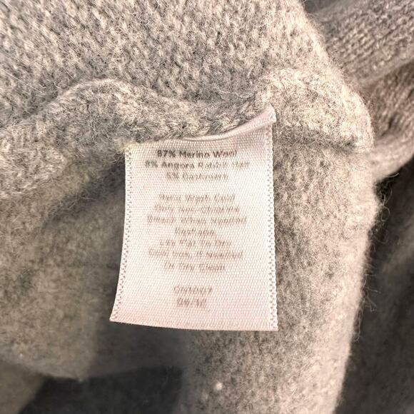 Fenn Wright Mason Gray Merino Wool Rabbit Hair Cashmere Knit Sweater Medium - Picture 6 of 6